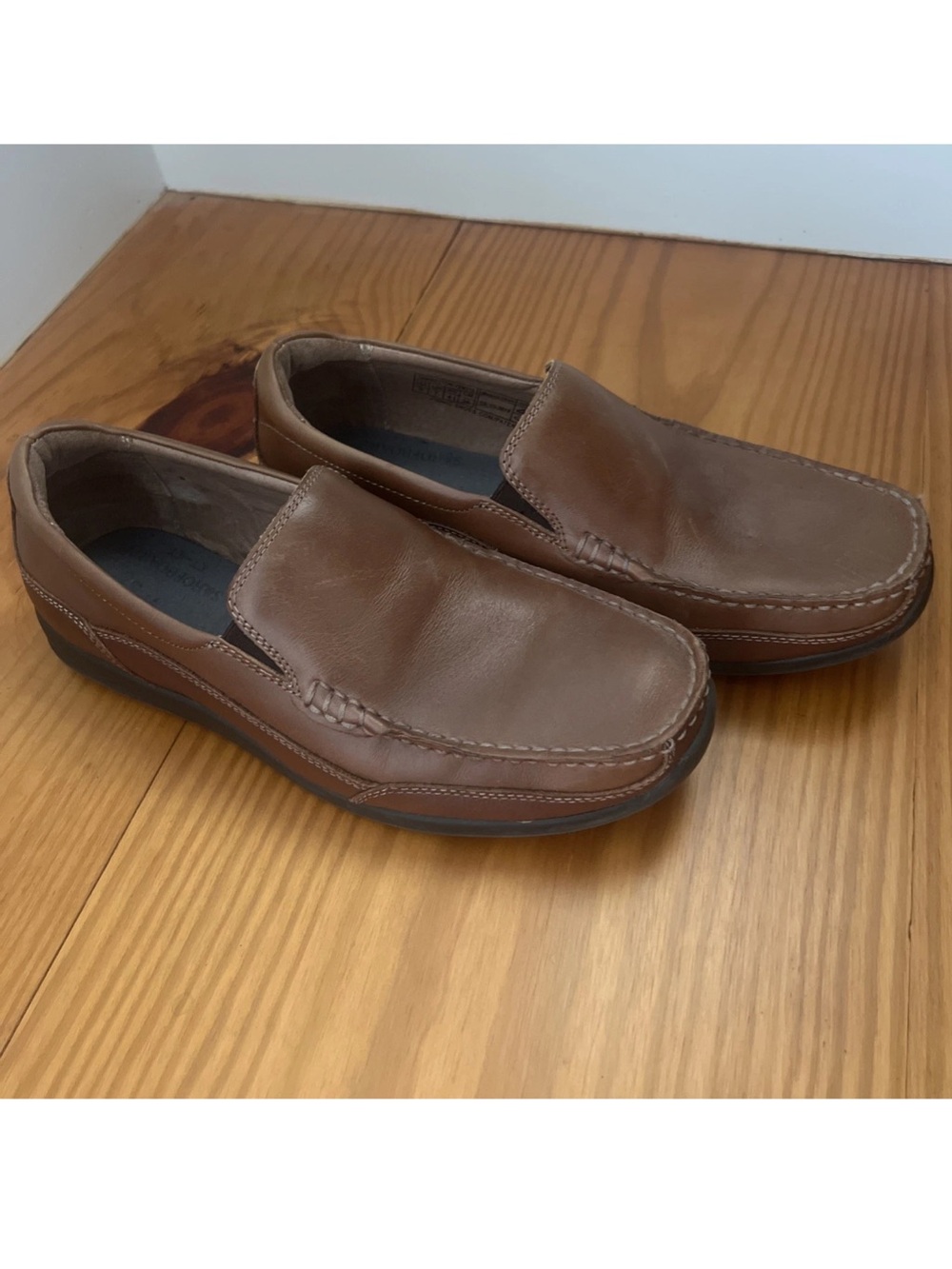 Smart Casual Classic Custom Orthotic Brown Leather Slip On Loafer (no insoles)